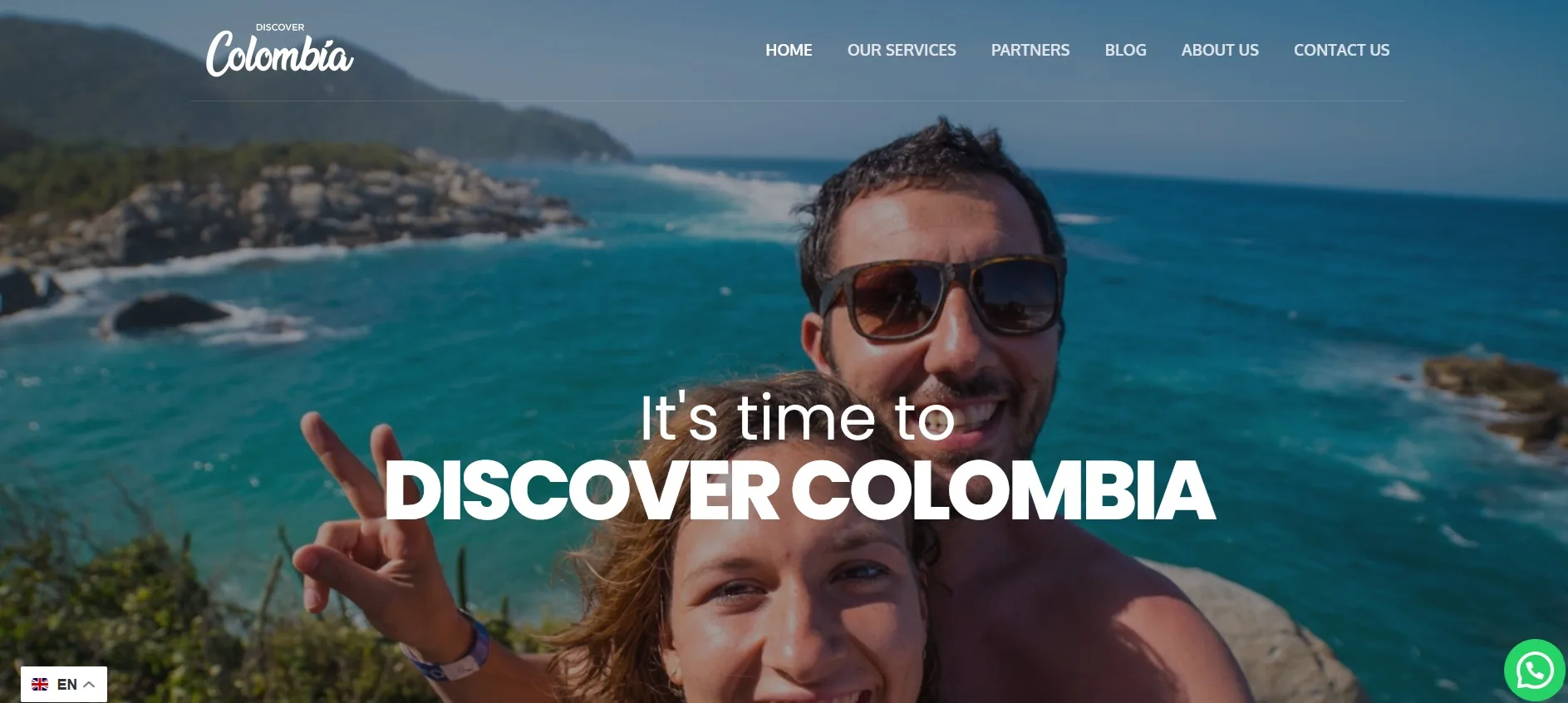 Discover Colombia Travel - Diseño Web Corporativo