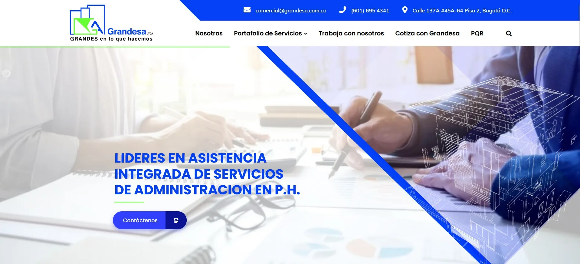 Grandesa - Diseño Web Corporativo (Colombia)