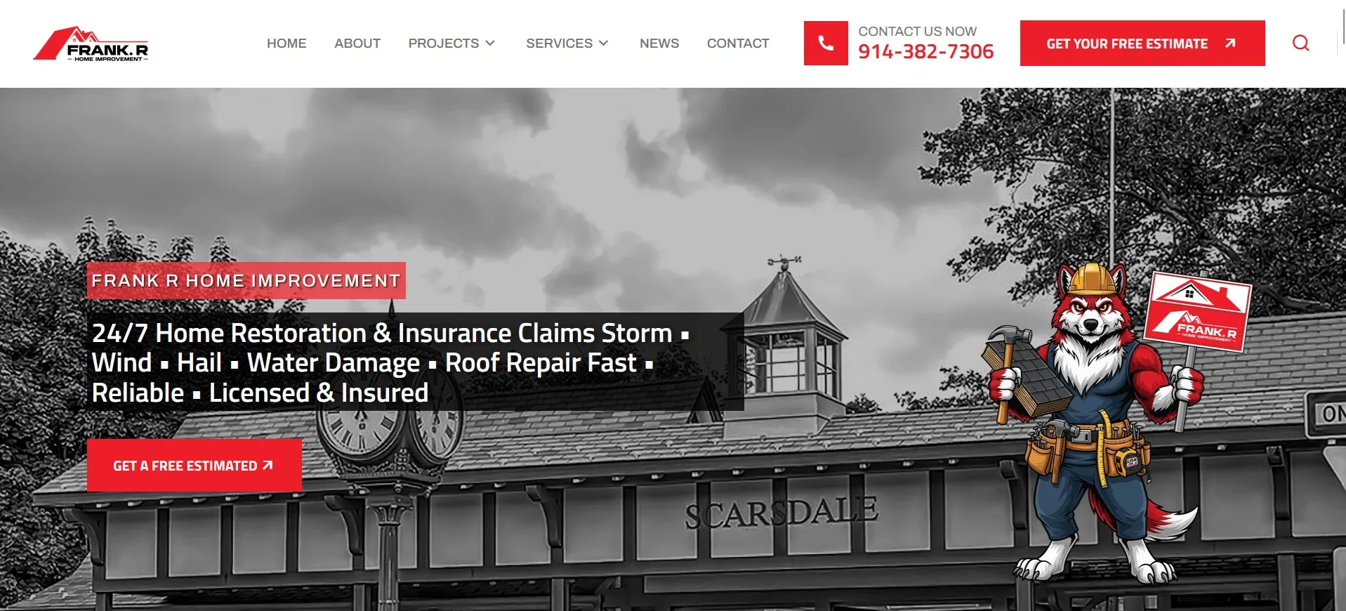 Frank R. Home Improvement - Branding Corporativo & Web Internacional