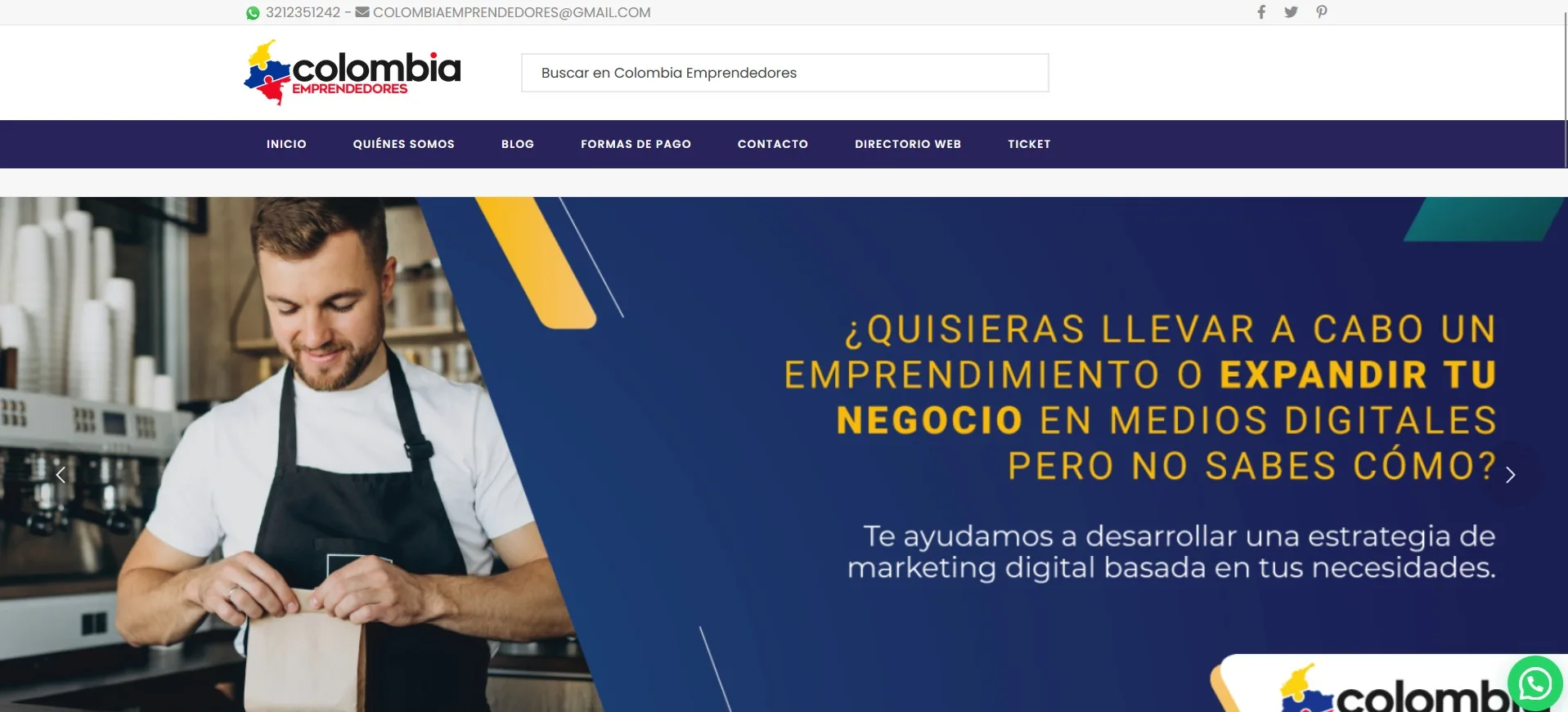 Colombia Emprendedores - Portal de Contenidos & Arquitectura SEO